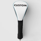 L. BLUE Piping Custom Golf Driver Headcover Blank (Vorderseite)