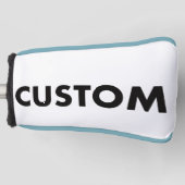 L. BLUE Piping Custom Golf Putter Headcover Blank (Vorderseite)