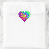 L Blume O V E Herz-Aufkleber (Tasche)