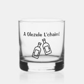 L’Chaim - Yiddish Style Design Whiskyglas (Vorderseite)