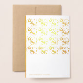 L Chinese Papercut Pig Year 2019 Luxury Kraft C Folienkarte (Rückseite mit Umschlag)