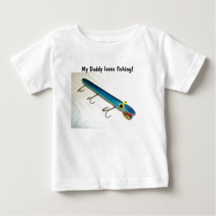 L Cooper Goo-Goo Augen Aal Vintage Köder Baby T-Sh T-shirt