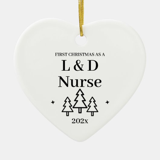 L&D-Arbeitsleistung Krankenversicherung - Erste We Keramik Ornament (Vorne)