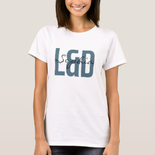 L&D-Krankenschwester Personalisierter Name Fette S T-Shirt