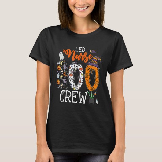 L&D Nurse Boo Crew Halloween Labor & Delivery Nurs T-Shirt (Vorderseite)