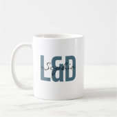 L&D Nurse Personalized Name Bold Typography Kaffeetasse (Links)