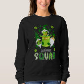 L&D Nurse Squad Pflege St Patrick Day Gnomes Iris Sweatshirt (Vorderseite)