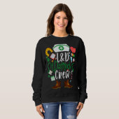 L D St Patricks Nurse Crew St Patrick Day Labour A Sweatshirt (Vorne ganz)