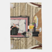 L.D. Weinberg-Wein-Tuch Geschirrtuch (Vertikal)