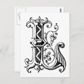 L Dekorationsschreiben Postkarte (Vorne/Hinten)