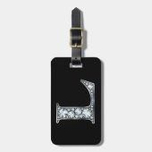 L "Diamond Bling" Gepäckanhänger (Vorderseite vertikal)