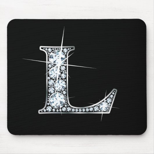 L "Diamond Bling" Print Mousepad (Vorne)