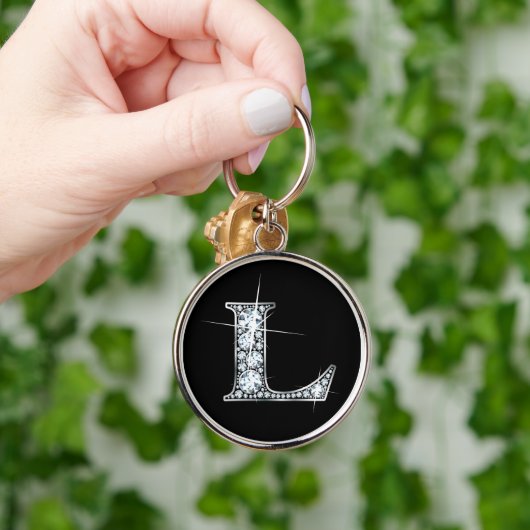 "L" Diamond Bling Schlüsselanhänger (Hand)