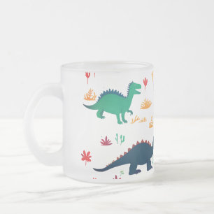l Dinosaurier-Muster Mattglastasse