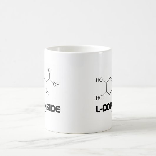 L-Dopa Innere (Levodopa chemisches Molekül) Kaffeetasse (Mittel)