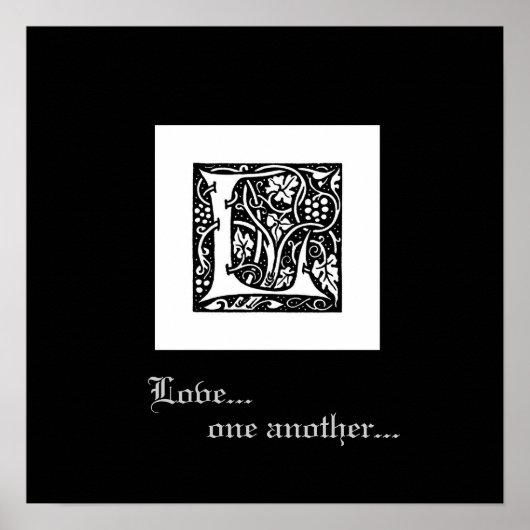 "L"-Druck Poster (Vorne)