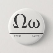 l) Early ρεερερερερετερος μαα - Griechischer Brief Button (Vorderseite)