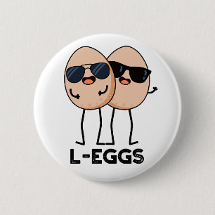L-Eier Funny Egg Pun Button