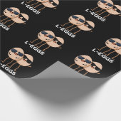 L-Eier Funny Egg Pun Dark BG Geschenkpapier (Ecke)
