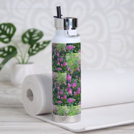 l Farbiges Blume Muster Trinkflasche