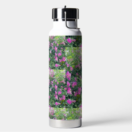 l Farbiges Blume Muster Trinkflasche (Links)