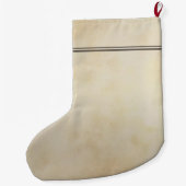 L für Lilien-Blumen-Alphabet-Monogramm Großer Weihnachtsstrumpf (Rückseite)