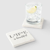 L*IF*E ist schöne Untersetzer (Seitenansicht)