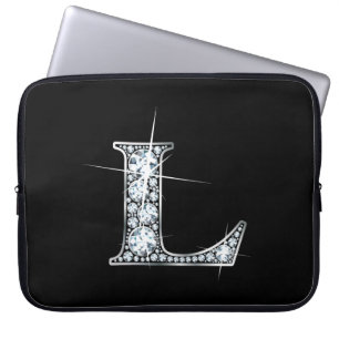 L Imitate-"Diamant"-Monogramm Laptopschutzhülle