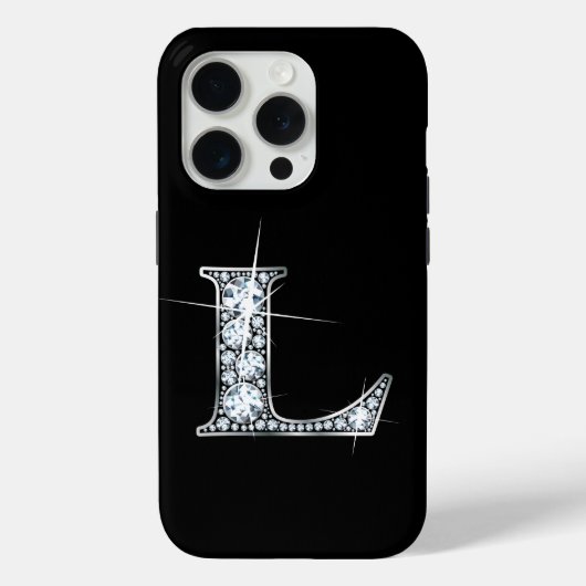 L Imitate Diamond Monogram Case-Mate iPhone Hülle (Rückseite)