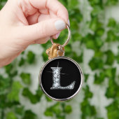 "L" Imitats-Diamond Bling Schlüsselanhänger (Hand)