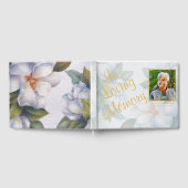 l 'In Love Memory' Foto Beerdigung floral Gästebuch (Voll)