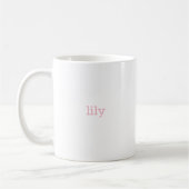 L Initial floral Monogramm Kaffeetasse (Links)