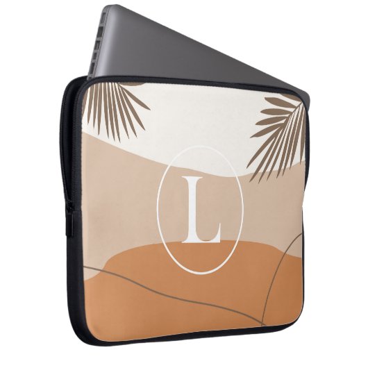 L - Initial Monogram Letter L Abstract Design Laptopschutzhülle (Vorne Rechts)