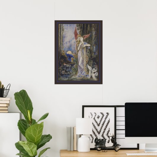 L’Inspiration von Gustave Moreau Poster (Heimbüro)