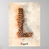 L is For Leopard Poster (Vorne)