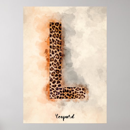 L is For Leopard Poster (Vorne)