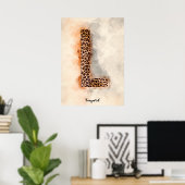 L is For Leopard Poster (Heimbüro)