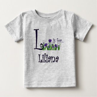 L is for Liliana Niedlich Spring Flowers T - Shirt
