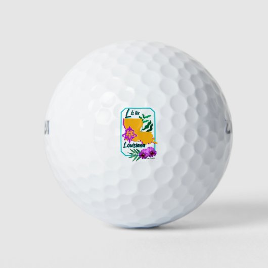 L is for Louisiana Golfball (Vorderseite)
