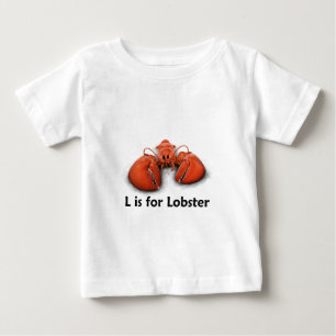 L ist für Hummer Baby T-shirt
