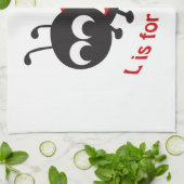 L ist für Ladybug Handtuch (Gefaltet)