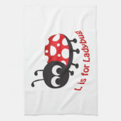 L ist für Ladybug Handtuch (Vertikal)