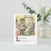 L ist für Ladys Postcard Postkarte (Stehend Vorderseite)