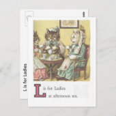 L ist für Ladys Postcard Postkarte (Vorne/Hinten)