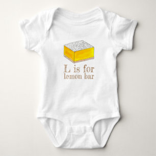 L IST FÜR LEMON BAR Baked Goods Feinschmecker Gelb Baby Strampler