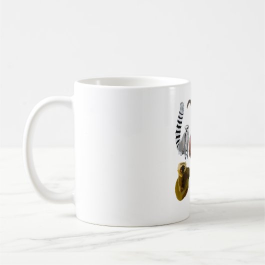 L ist für Lemur Kaffeetasse (Links)