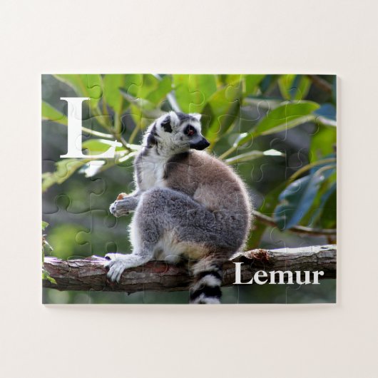 L ist für Lemur Puzzle (Horizontal)