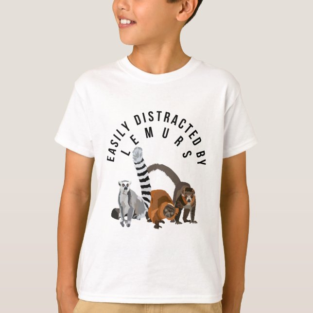 L ist für Lemur T-Shirt (Vorderseite)