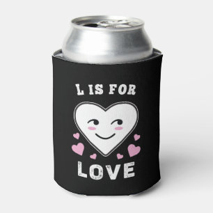 L ist für Liebe Geburtstag Valentinstag I Liebe Si Dosenkühler