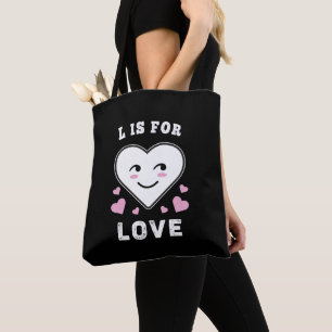 L ist für Liebe Geburtstag Valentinstag I Liebe Si Tasche